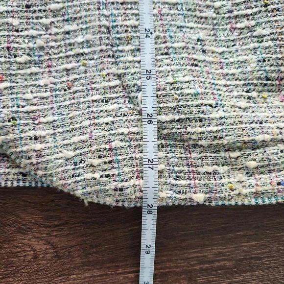 Emanuel Ungaro Paris Glitter Tweed Multicolor Blazer 8 Classic Retro Preppy - Picture 7 of 8